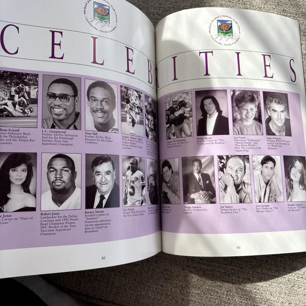 Michael Jordan 1995‎ Celebrity Golf Invitational Program North Carolina